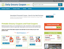 Tablet Screenshot of dailygrocerycoupon.com